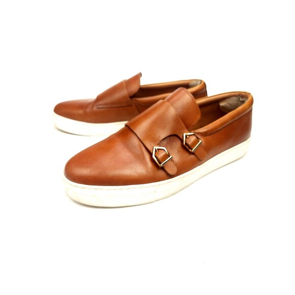 Marc Nolan Kyler Mens Size 10 Brown Leather Monk Strap Shoes main image 7
